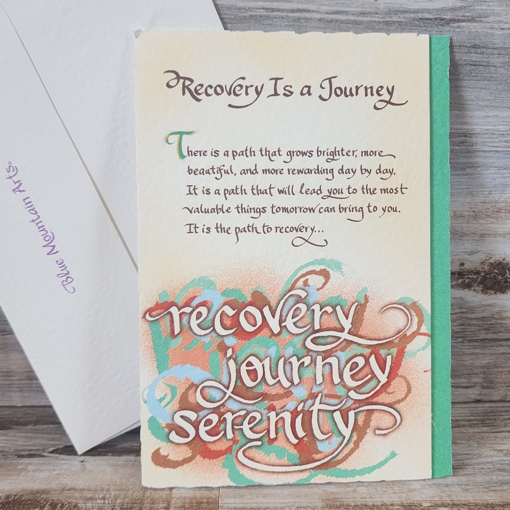 Blue Mountain Arts Recovery Is a Journey Serenity Greeting Card with Envelope